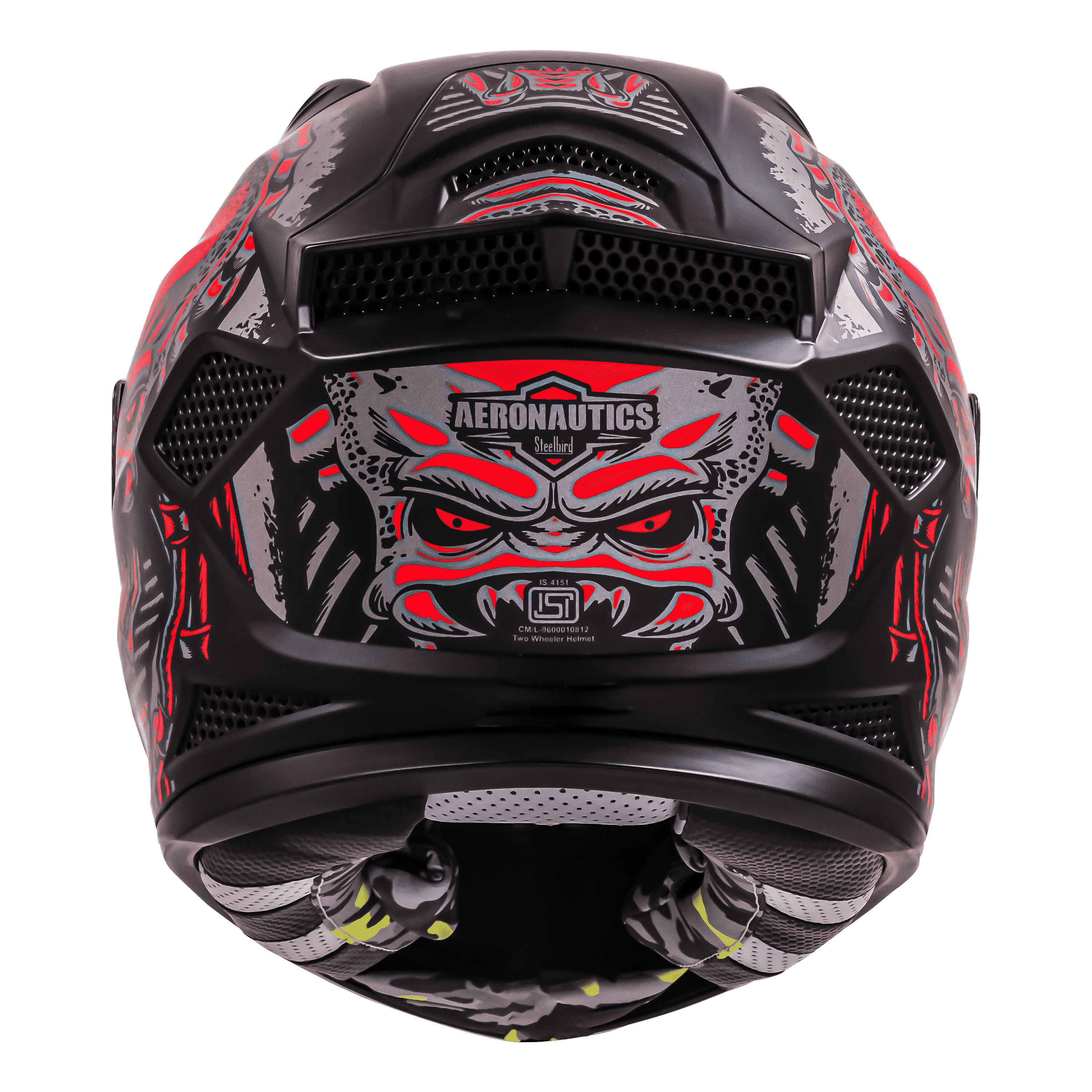 SBH-25 ISS PREDATOR GLOSSY BLACK WITH RED